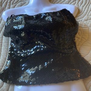 Bette Wacht strapless sequin top